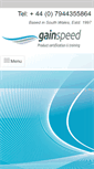 Mobile Screenshot of gainspeed.co.uk